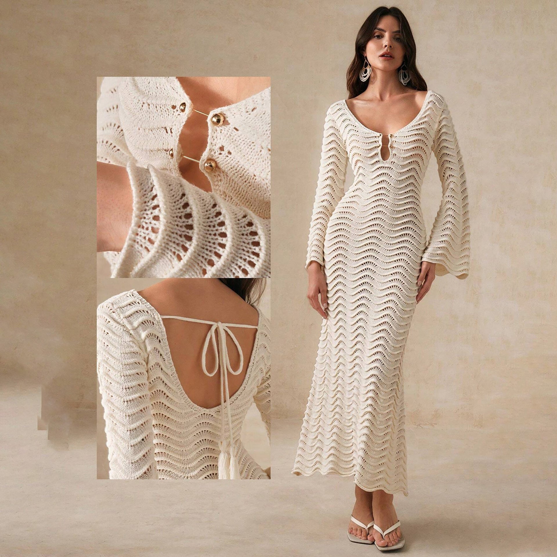Fiji Limited Edition vestito fatto a Maglia - Knitted.